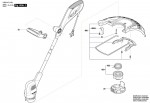 Bosch 3 600 HC1 J72 EasyGrassCut 26 Lawn Edge Trimmer 230 V / GB Spare Parts EasyGrassCut26